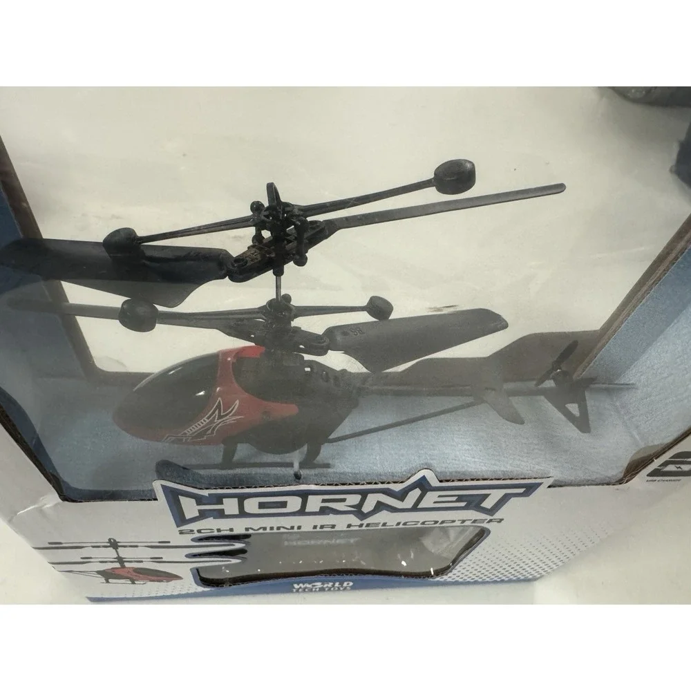 Hornet 2 Channel Mini IR Helicopter Motion Sensor Rechargeable RED NEW